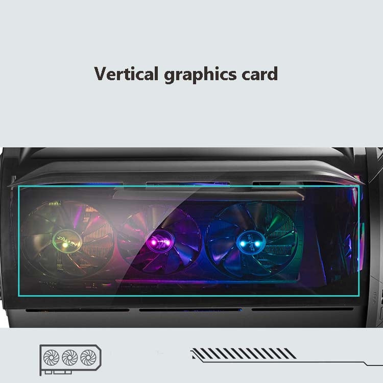 GAMEKM Genki Bomb Personality Gaming Internet Cafe Side Through Gaming Case USB 3.0 Water-cooled Desktop Computer Case