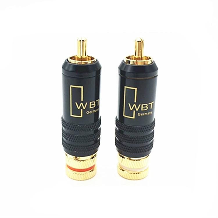 2pcs WBT-0144 RCA Lotus Plug AV Audio and Video Plug