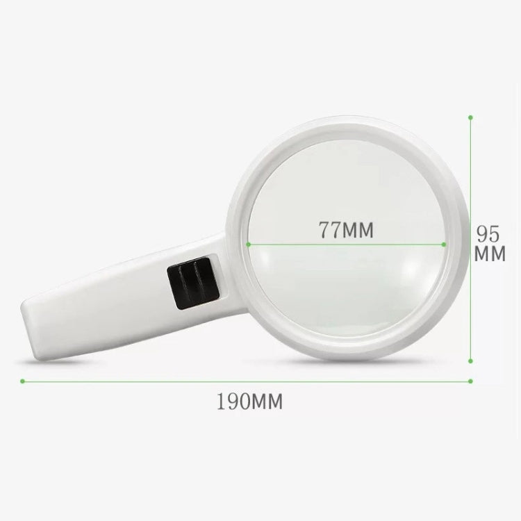 Handheld High-definition Lens with LED Light Reading and Maintenance Magnifying Glass for the Elderly
