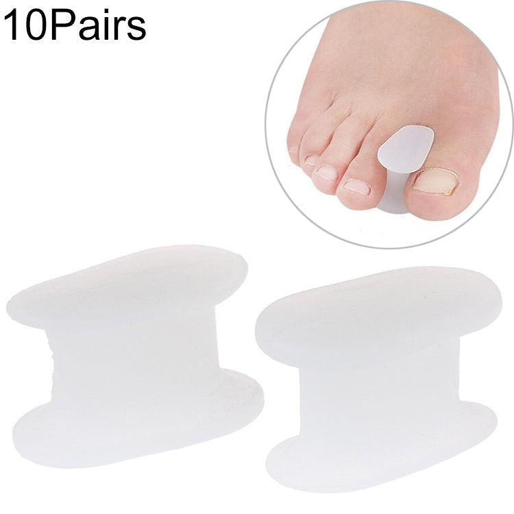 10 Pairs Gel Toe Separator Foot Care Tool Silicone Big Toe Bunion Straightener Valgus Hallux Bunion Protector Corrector Alignment