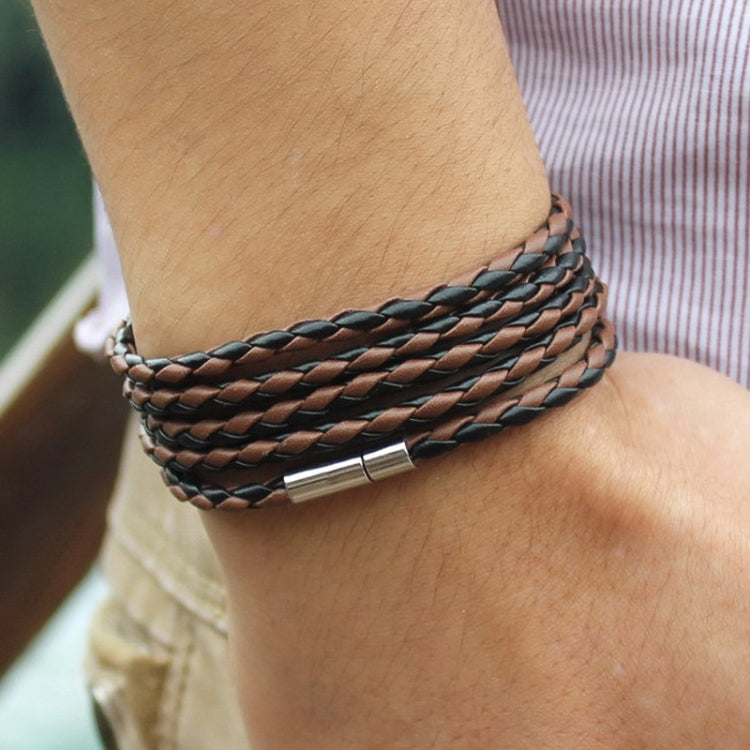 Couple Leather Bracelet Men Charm Vintage Black Bracelet