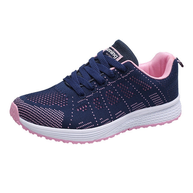 Mesh Breathable Flat Sneakers Running Shoes Casual Shoes for Women