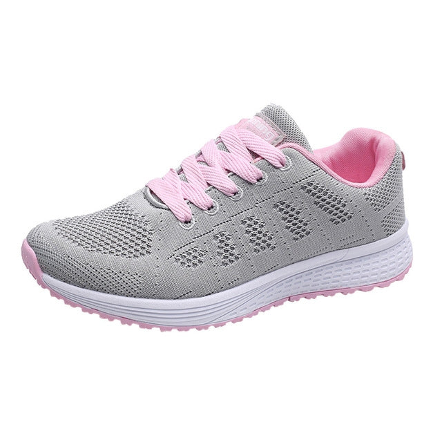 Mesh Breathable Flat Sneakers Running Shoes Casual Shoes for Women