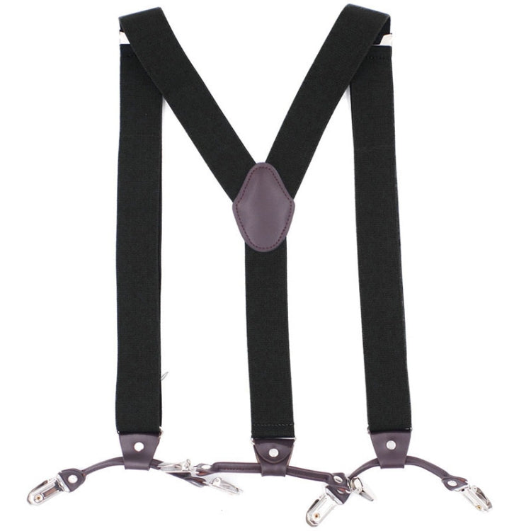 Adjustable 6 Clips Trousers Strap Clip for Men, Size: 125 x 3.5cm