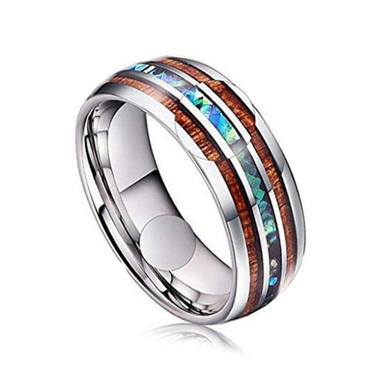 Ceramic Tungsten Steel Dragon Texture Ring for Men, Ring Size:9, 10, 11, 12, 14, 5, 6