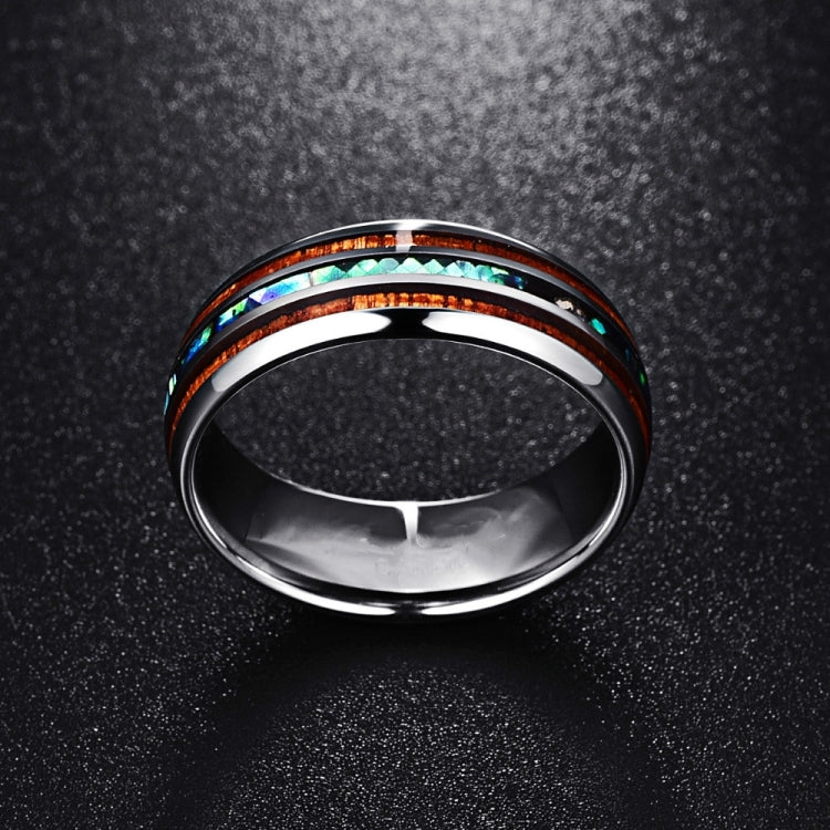 Ceramic Tungsten Steel Dragon Texture Ring for Men, Ring Size:9, 10, 11, 12, 14, 5, 6