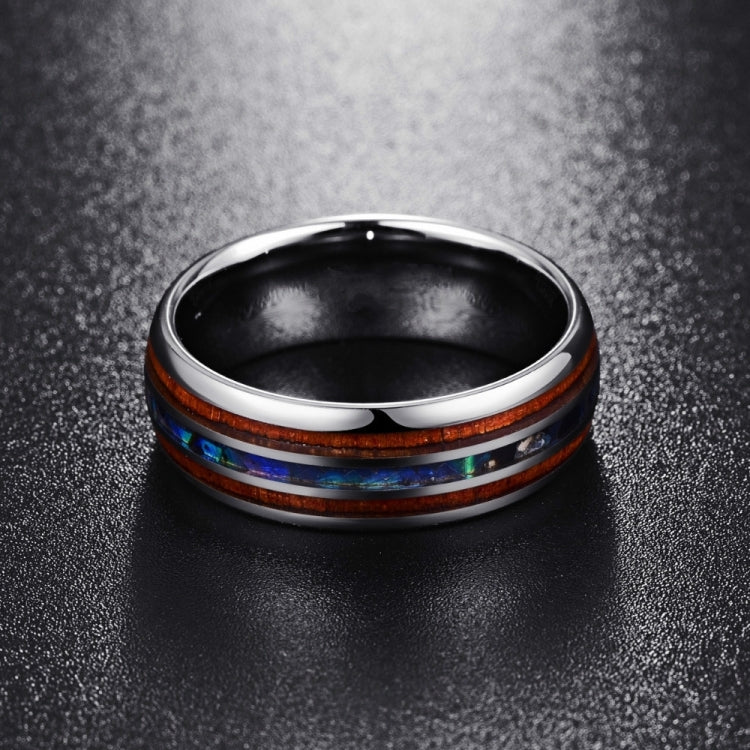Ceramic Tungsten Steel Dragon Texture Ring for Men, Ring Size:9, 10, 11, 12, 14, 5, 6