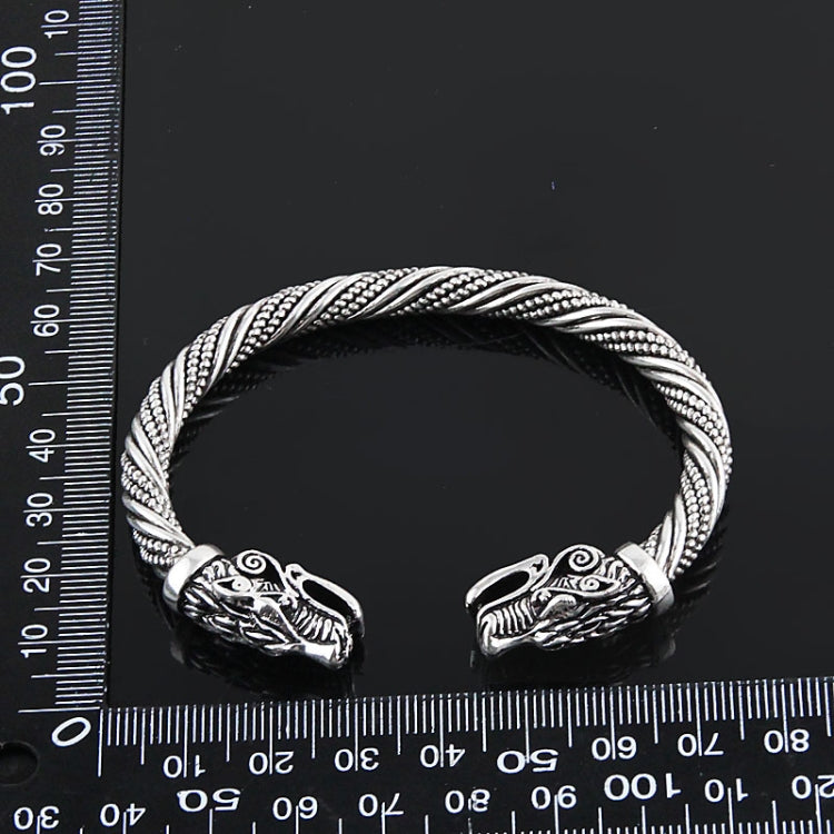 Men Wristband Cuff Wolf Head Viking Bracelet Jewelry Fashion Accessories