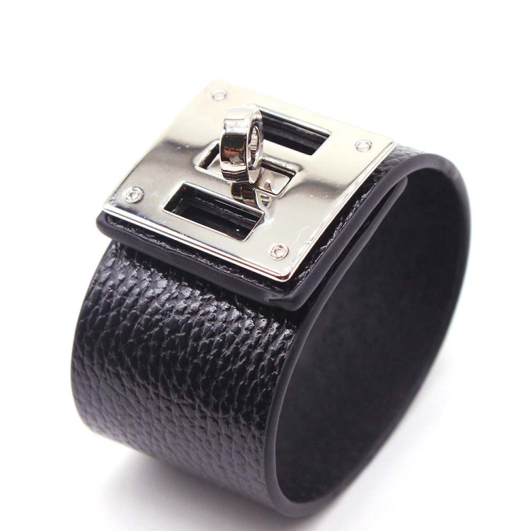 Punk Wide Leather Bracelets Bangles for Women Cuff Bracelet
