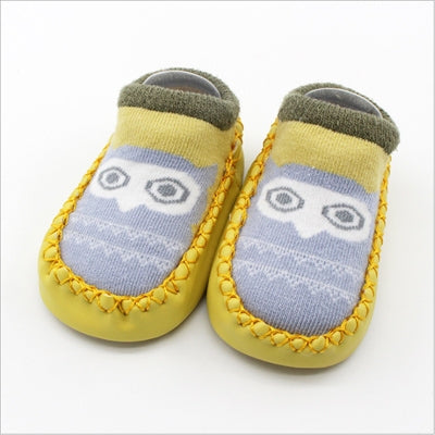 Fashion Baby Socks With Rubber Soles Infant Sock Newborn Autumn Winter Children Floor Socks Shoes Anti Slip Soft Sole Sock