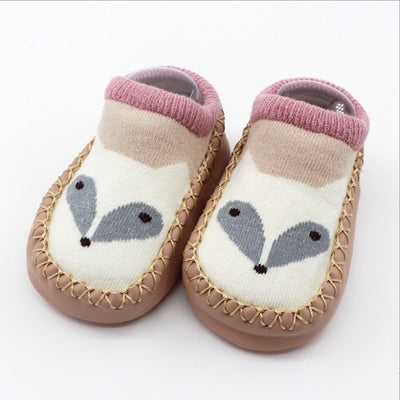 Fashion Baby Socks With Rubber Soles Infant Sock Newborn Autumn Winter Children Floor Socks Shoes Anti Slip Soft Sole Sock