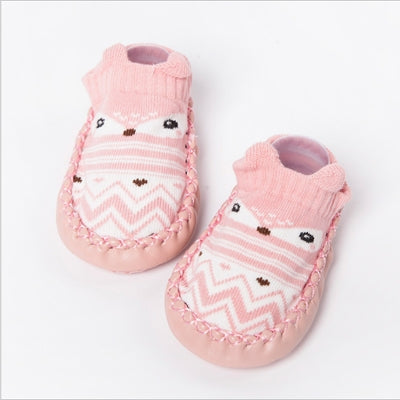 Fashion Baby Socks With Rubber Soles Infant Sock Newborn Autumn Winter Children Floor Socks Shoes Anti Slip Soft Sole Sock