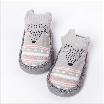 Fashion Baby Socks With Rubber Soles Infant Sock Newborn Autumn Winter Children Floor Socks Shoes Anti Slip Soft Sole Sock