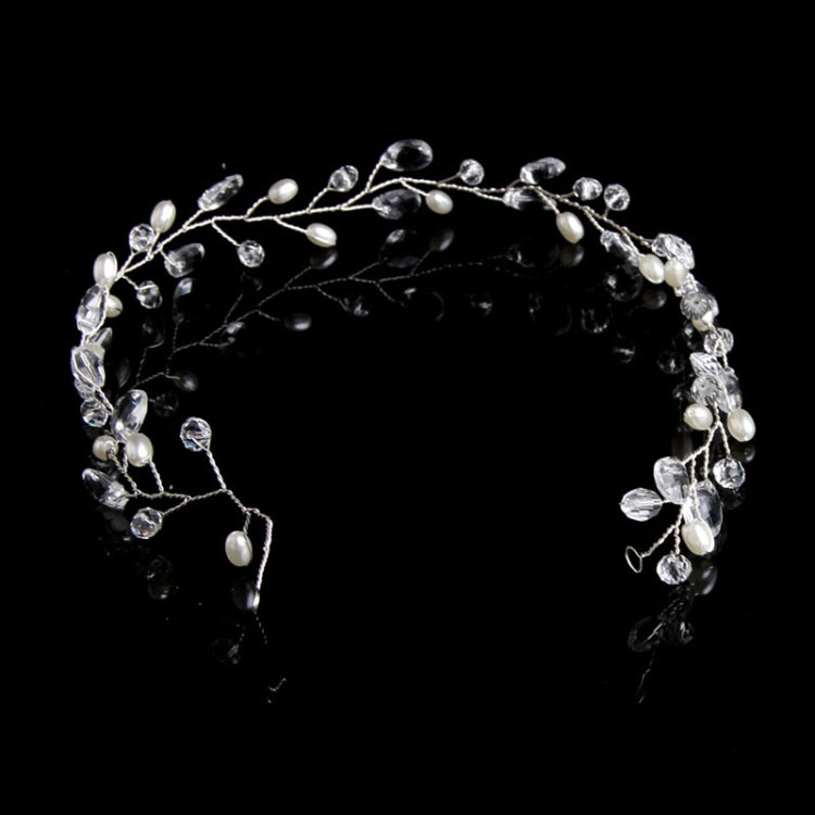 Fashion Leaves Bridal Hair Accessories Handmade Crystal Hair Jewelry Wedding Headband Headpiece for Women