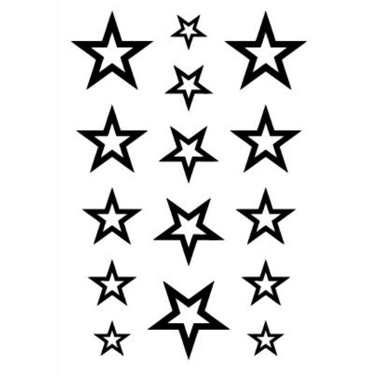 10 PCS Classic Black  Waterproof Temporary Tattoo Sticker