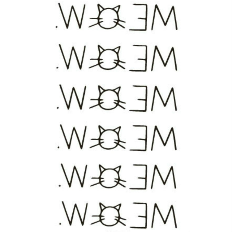 10 PCS Classic Black  Waterproof Temporary Tattoo Sticker