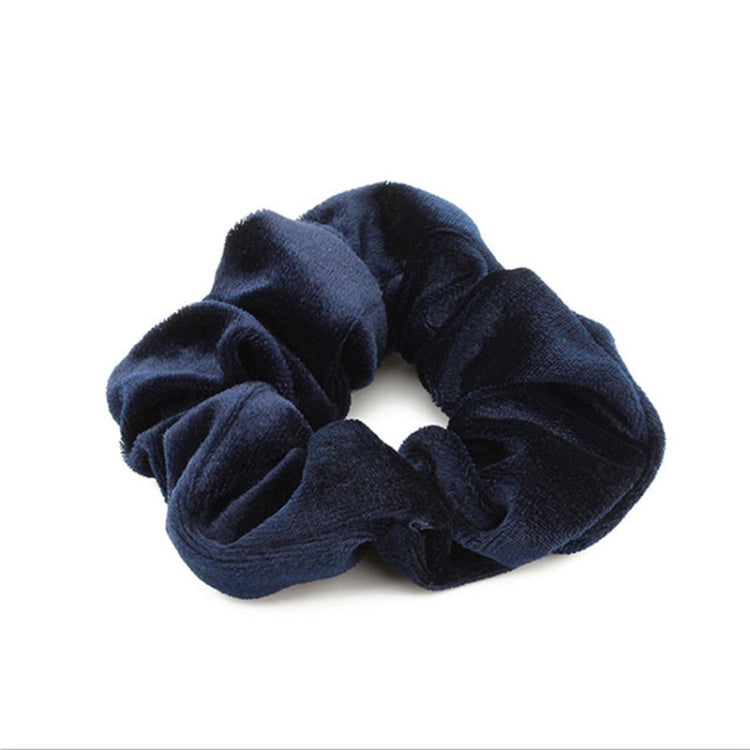 5 PCS Velvet Solid Color Elastic Hair Bands Ponytail Holder Scrunchies Tie Hair Rubber Band Headband