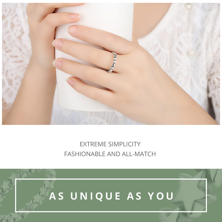 Star Shape Women 925 Sterling Silver Jewelry, 6, 7, 8