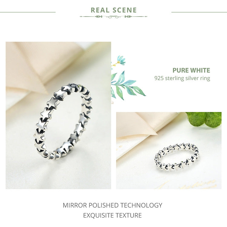 Star Shape Women 925 Sterling Silver Jewelry, 6, 7, 8