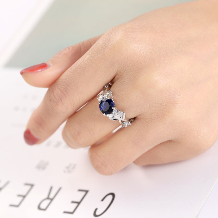 Crystal Vine Leaf Design Engagement Ring Fashion For Women Jewelry