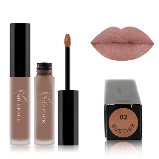 Lip Gloss Nude Matte Liquid Lipstick Waterproof  Long Lasting Moisturizing Lip Makeup Cosmetics
