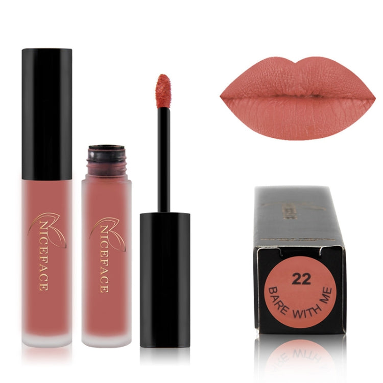 Lip Gloss Nude Matte Liquid Lipstick Waterproof  Long Lasting Moisturizing Lip Makeup Cosmetics