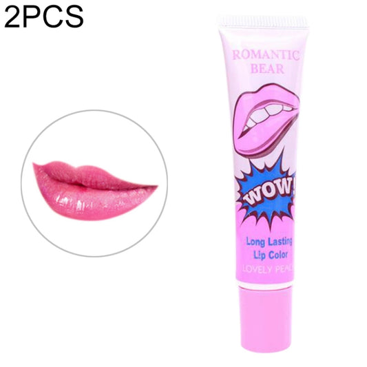 2 PCS Easy Peel Off  Long Lasting Lip Gloss Waterproof Matte  Lipstick Women Cosmetic