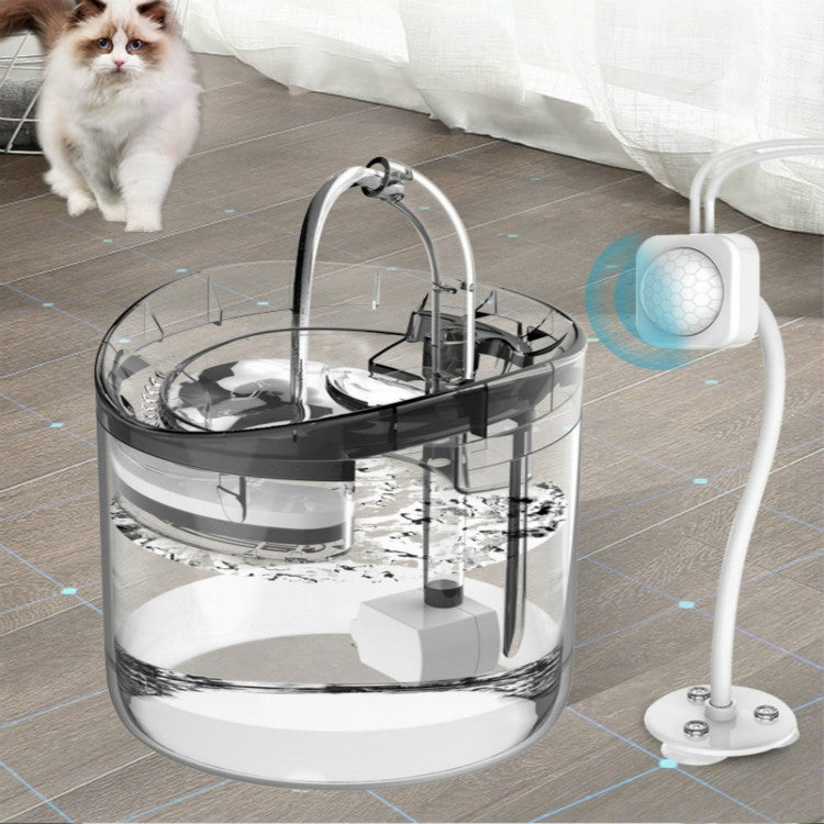 Pet Automatic Circulating Silent And Does Not Leak Electricity Water Dispenser, US Plug  Transparent Color, UK Plug Transparent Color, US Plug  Smart Induction Starter, EU Plug Smart Induction Starter