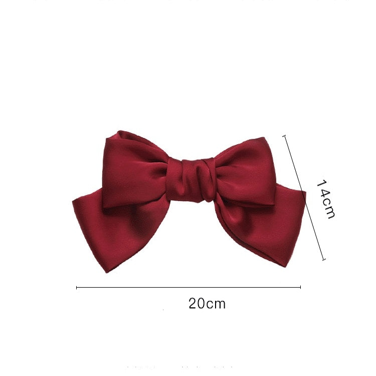 5 PCS Satin Bow Hairpin Back Head Hair Accessories