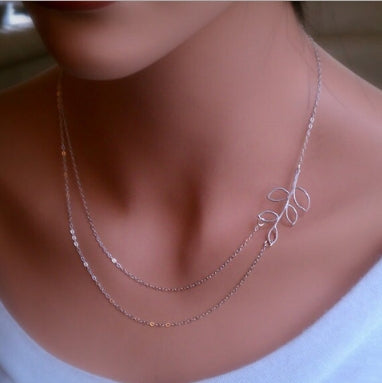 Women Fashion Lovely Chic Long Silver Sweater Chain Pendant Necklaces
