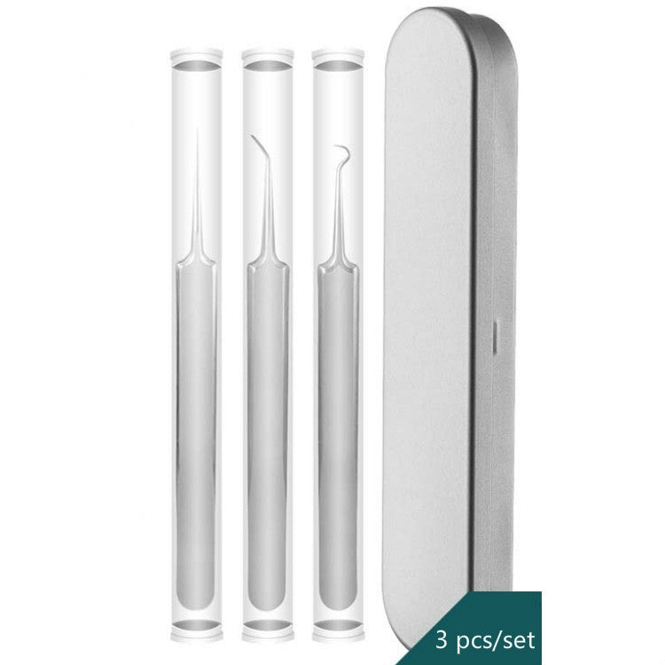 5pcs /Set Acne Needle Stainless Steel Acne Clamp Squeeze Acne Blackhead Tool