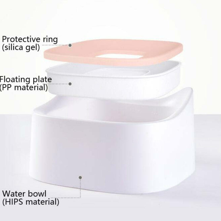 Pet Floating Drinking Bowl Without Wet Mouth Bowl Splash-Proof Drinking Bowl Pet Drinker