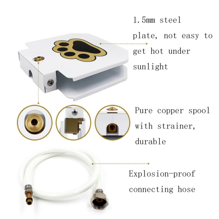 Pet Smart Fountain Automatic Drinking Fountain, Plastic Steel White Paint US Plug, 304 Stainless Steel US Plug, Plastic Steel White Paint UK Plug, 304 Stainless Steel UK Plug