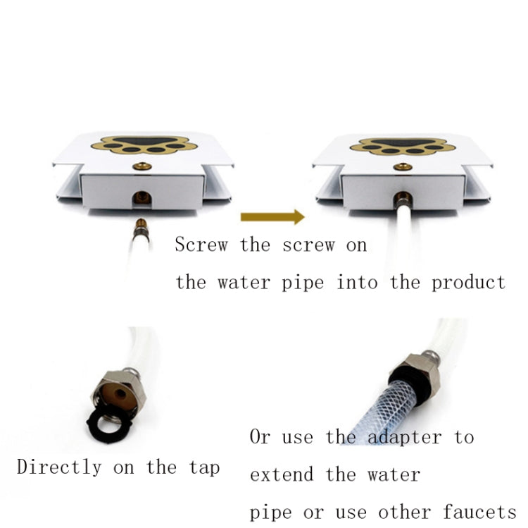 Pet Smart Fountain Automatic Drinking Fountain, Plastic Steel White Paint US Plug, 304 Stainless Steel US Plug, Plastic Steel White Paint UK Plug, 304 Stainless Steel UK Plug