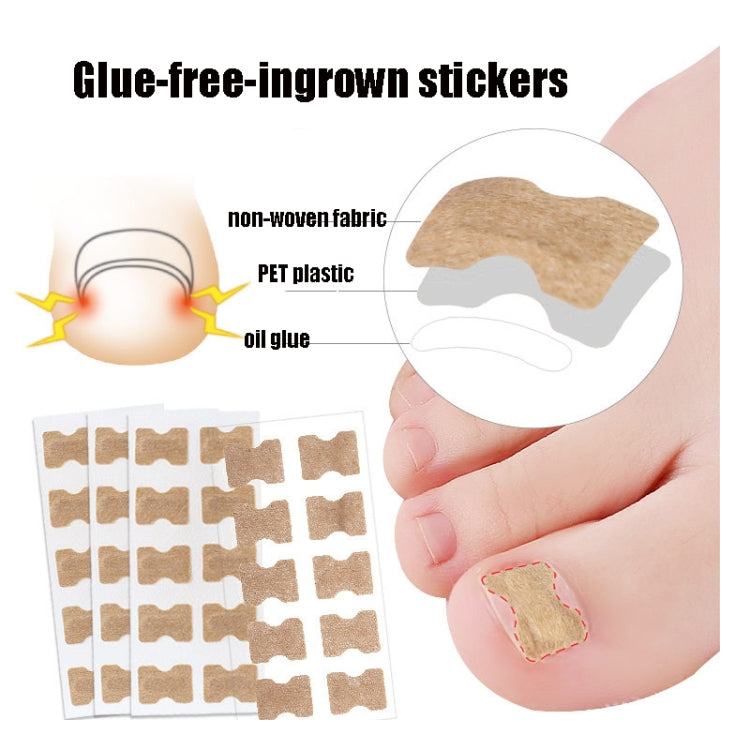 10 PCS Glue-free Orthopedic Nail Stick Toe Nail Groove Inlay Corrector