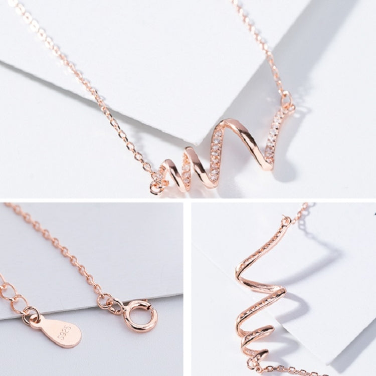 S925 Sterling Silver Necklace Women ECG Accessory Necklace