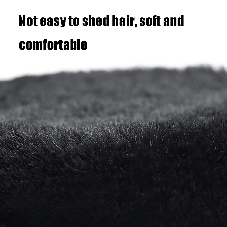 DEZ01 Winter Men Checkered Pattern Plush Foldable Warm Earmuffs Ear Bag