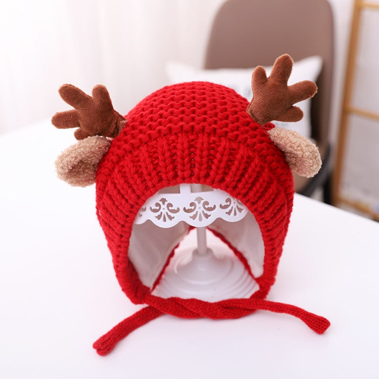 MZ9789 Little Antlers Baby Knitted Hat Baby Wool Warm Hat