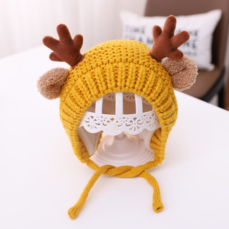 MZ9789 Little Antlers Baby Knitted Hat Baby Wool Warm Hat