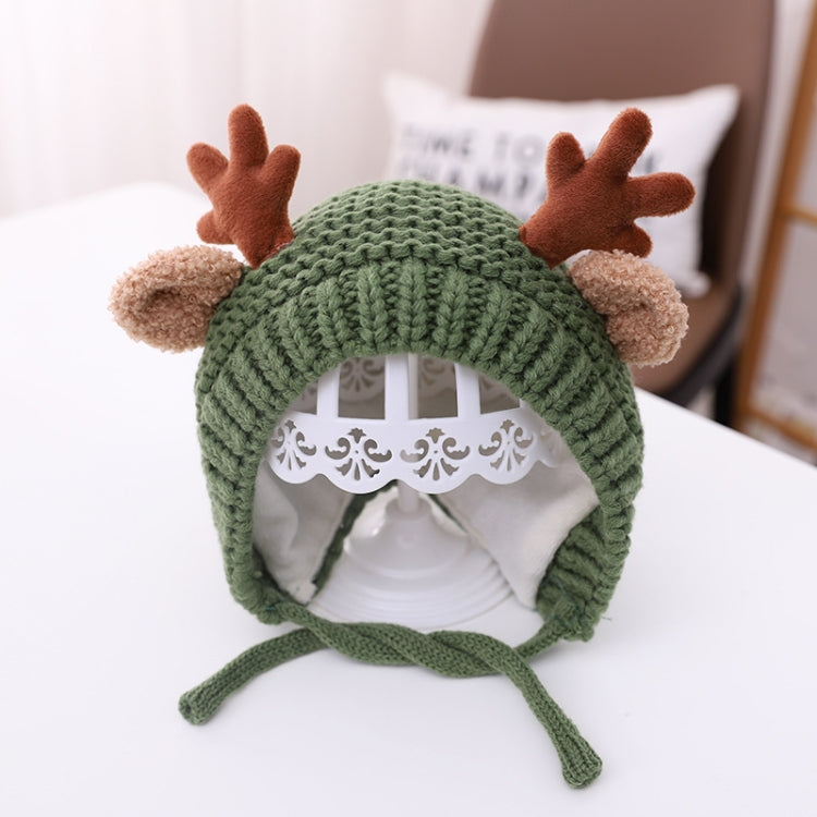 MZ9789 Little Antlers Baby Knitted Hat Baby Wool Warm Hat
