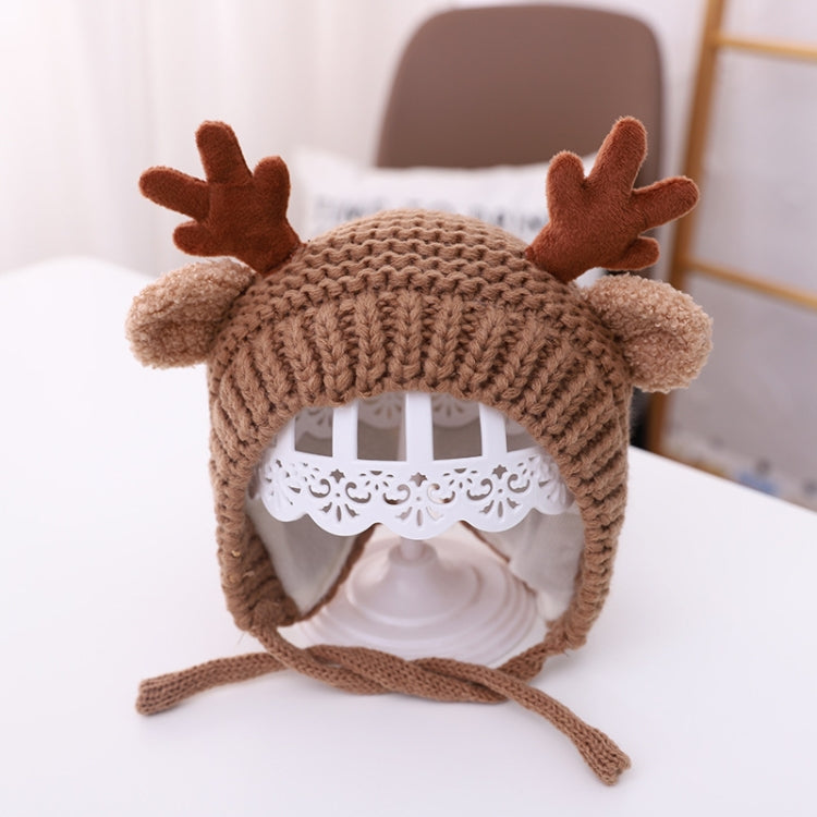MZ9789 Little Antlers Baby Knitted Hat Baby Wool Warm Hat