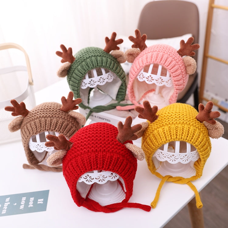 MZ9789 Little Antlers Baby Knitted Hat Baby Wool Warm Hat