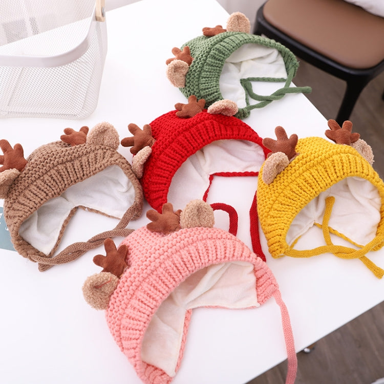 MZ9789 Little Antlers Baby Knitted Hat Baby Wool Warm Hat