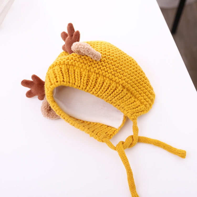 MZ9789 Little Antlers Baby Knitted Hat Baby Wool Warm Hat