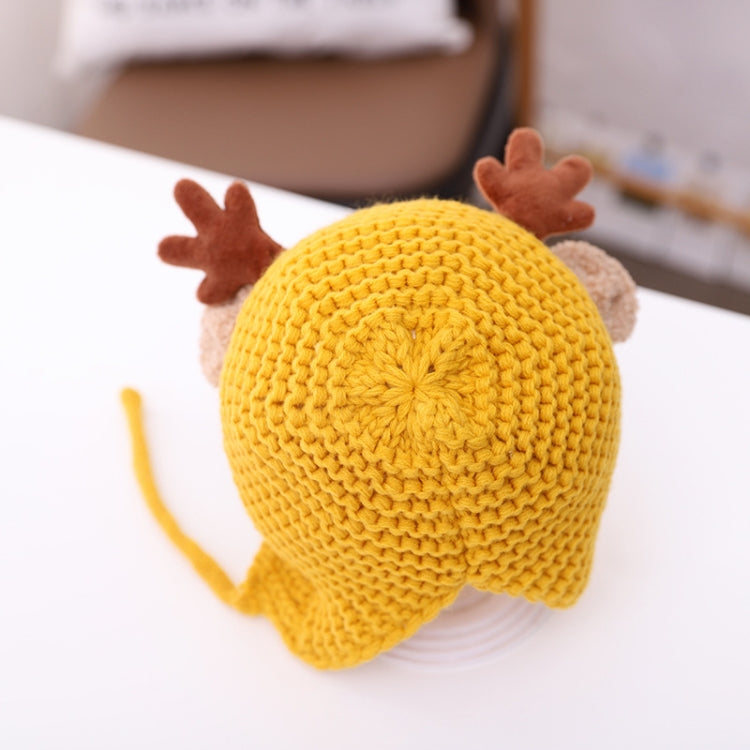 MZ9789 Little Antlers Baby Knitted Hat Baby Wool Warm Hat