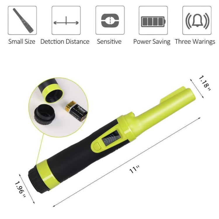 HS-10 Handheld Waterproof Metal Detector LCD Display Metal Positioning Rod