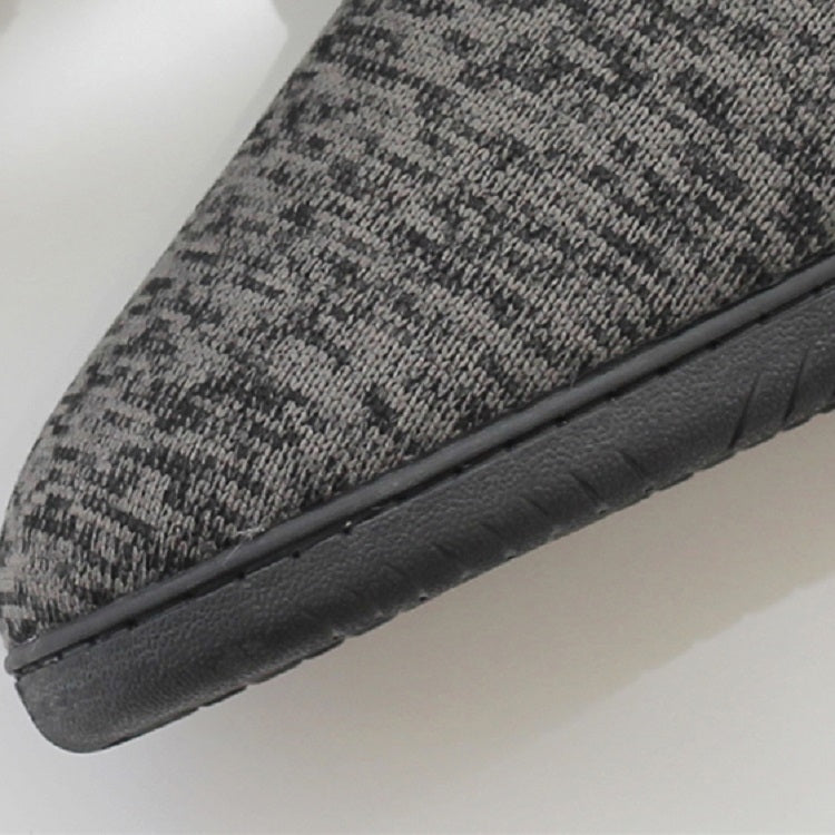 Fall And Winter High-Top Men Cotton Slippers And Velvet Platform Indoor Warm Shoes