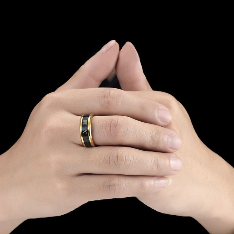 Smart Temperature Ring Stainless Steel Personalized Temperature Display Couple Ring