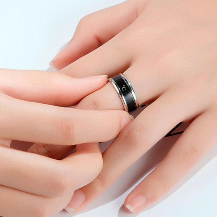 Smart Temperature Ring Stainless Steel Personalized Temperature Display Couple Ring