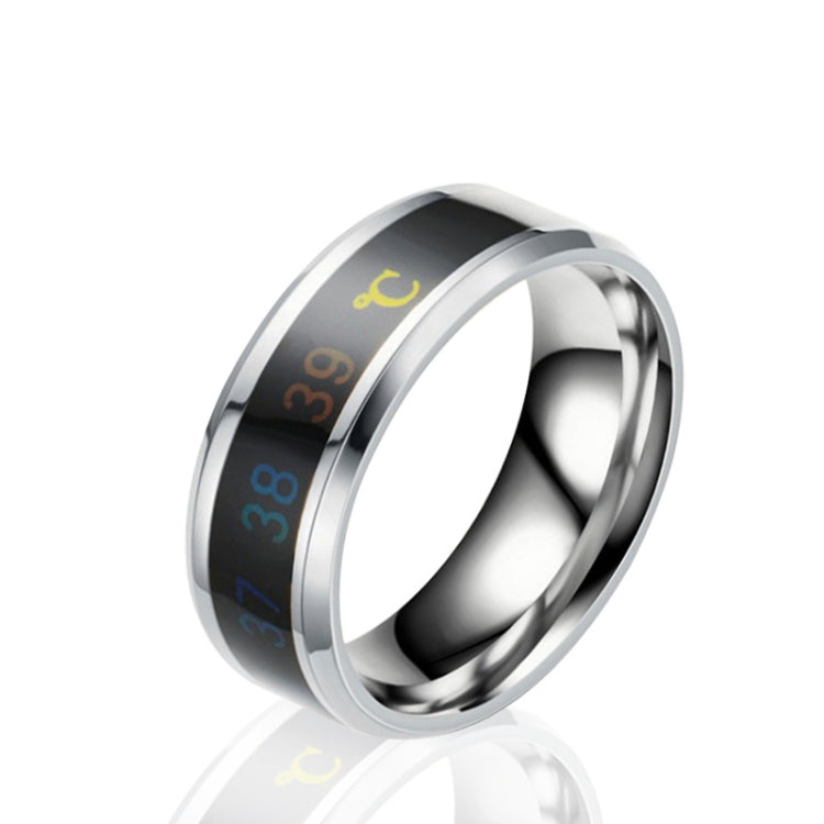 Smart Temperature Ring Stainless Steel Personalized Temperature Display Couple Ring